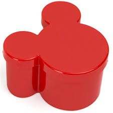 Caixinha Acrílica Mickey/Minnie Vermelha - 10 unidades