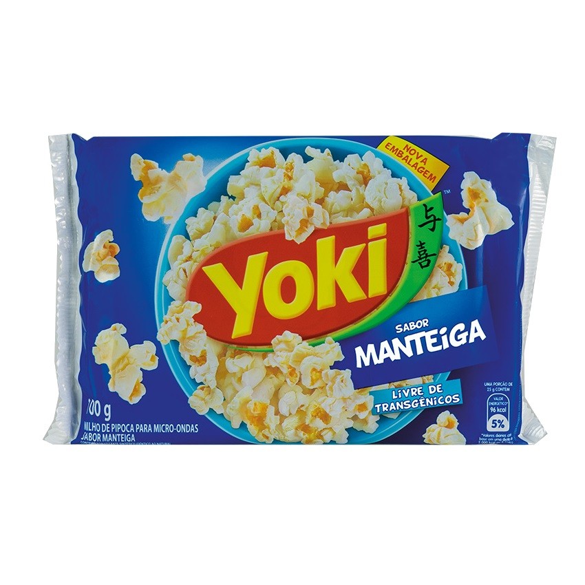 Pipoca para Micro-Ondas YOKI Sabor Manteiga 100g