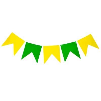 Bandeirinhas Verde e Amarelo em E.V.A - BRASIL  20 unidades