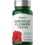 Hibiskus-Blüte 1100 mg 120 Kapseln mit schneller Freisetzung - Image 1